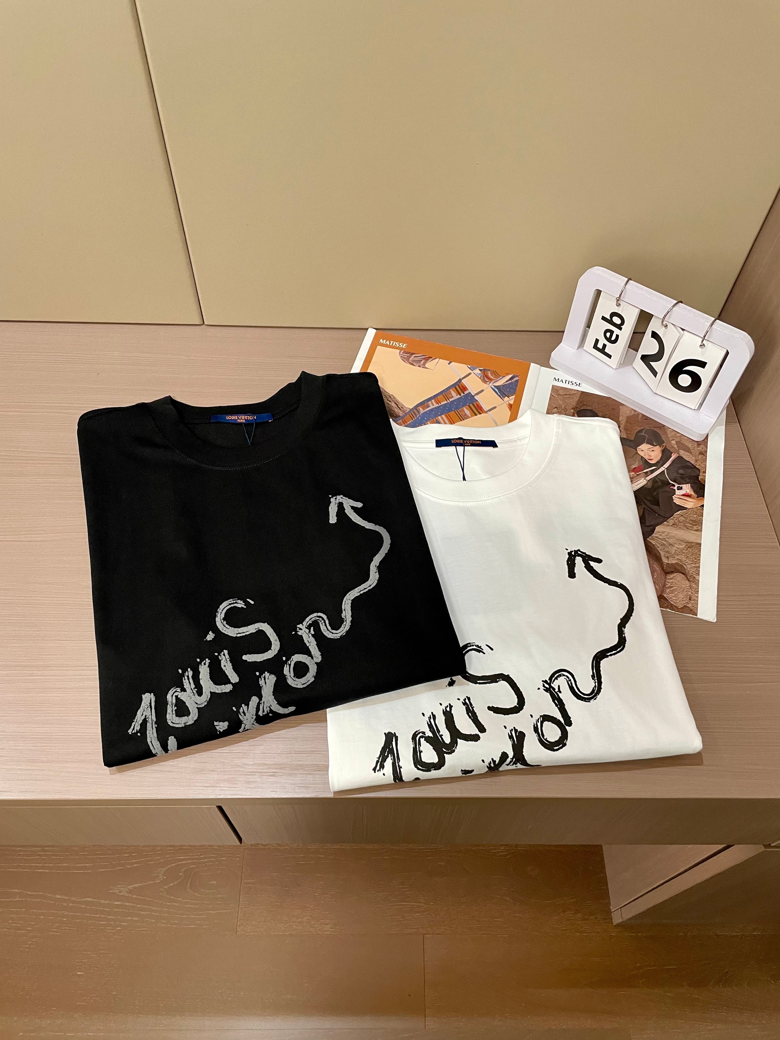 LV WHITE COTTON T-SHIRT 239588