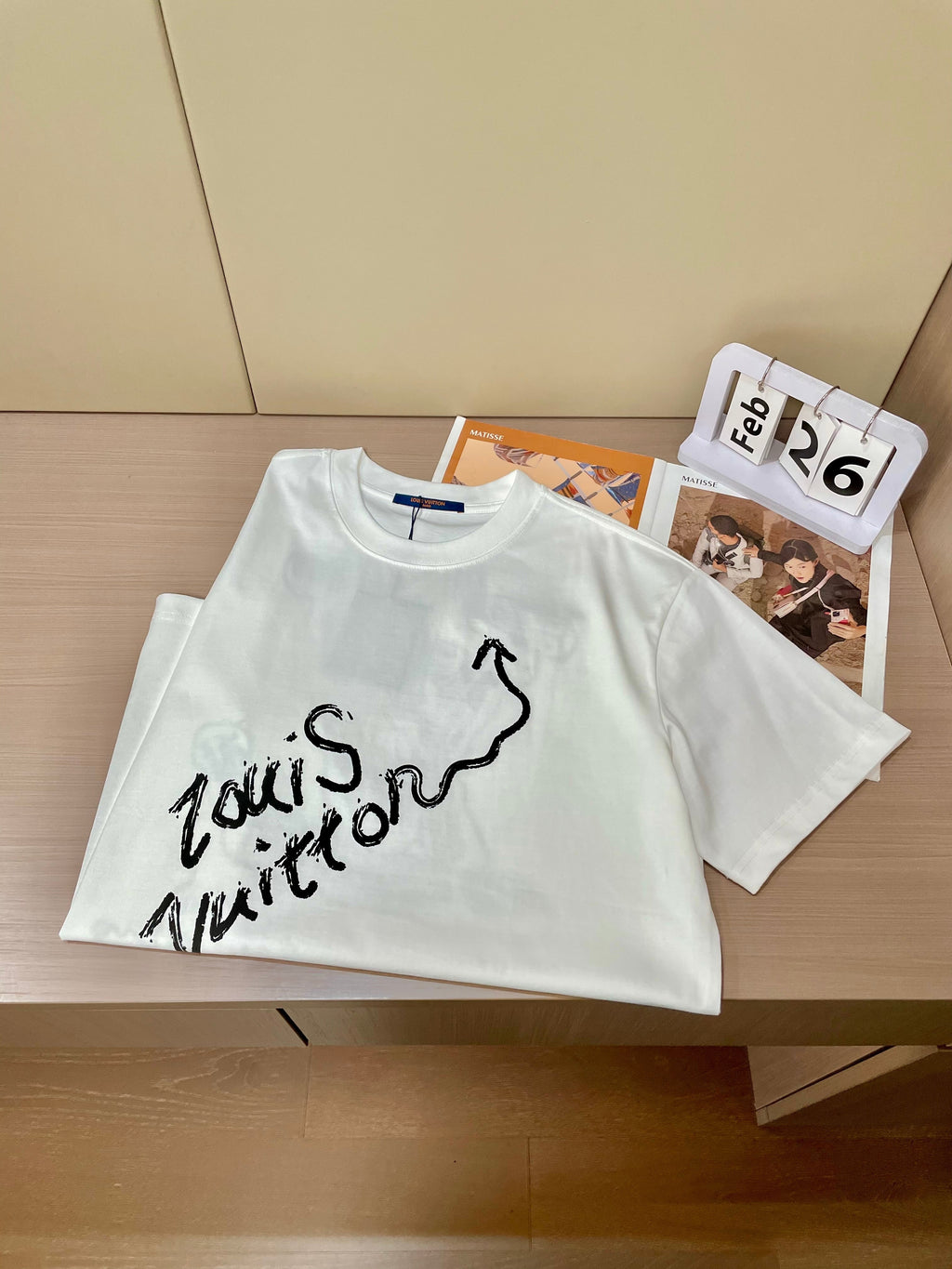 LV WHITE COTTON T-SHIRT 239588
