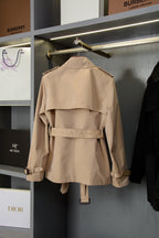 Bur 25 Short Trench Coat Cotton 235676