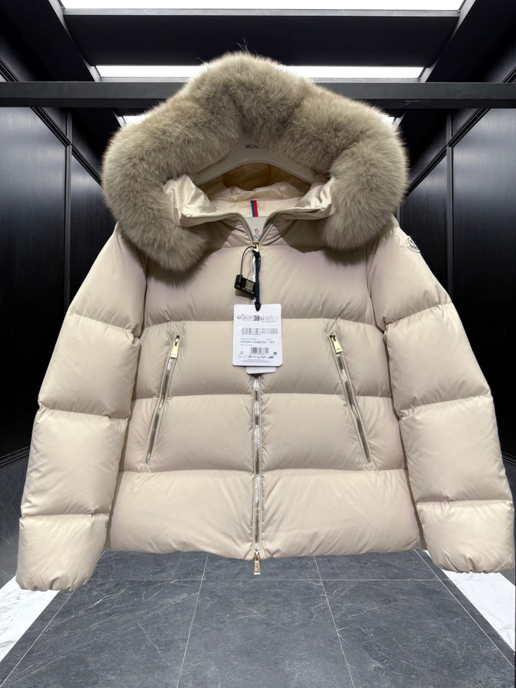 MC 25 Down Jacket Ivory White Polyester 0016