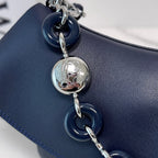 Loewe Ola Medium Bag Navy Blue Calfskin 274666