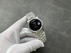 Rolex Day-Date 36mm Silver Black Dial