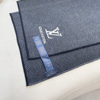 LV Couple's Style Scarf 180cm Black Cashmere 976364