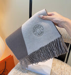 HM Scarf 190 CM Dark Gray Wool 969498