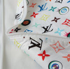 LV WHITE WINDBREAKER WITH COLORFUL MONOGRAM 238983