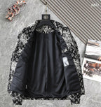 LV SHIRT JACKET IN BLACK MIX WHITE MONOGRAM JACQUARD FABRIC 238989