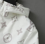 LV WHITE MONOGRAM HOODED JACKET 238986
