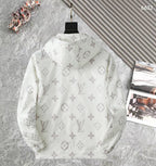 LV WHITE MONOGRAM HOODED JACKET 238986
