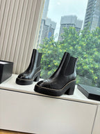CC 25 Short Boot Black Calfskin 430304
