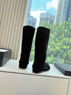 CC 25 High Boot Black Suede 430333