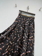 GUCCI 26S SATIN MIDI SKIRT 365