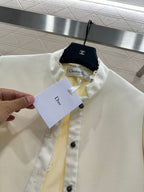 CD 25 Floral Embroidered Lapel Blazer Wool And Silk