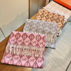 HM 25s Reversible Scarf 200cm Brown Beige Cashmere 960511