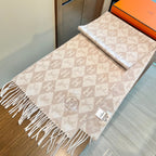 HM 25s Reversible Scarf 200cm Beige Cashmere 960512