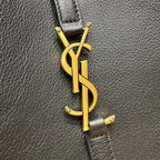 YSL Shoulder Bag 23cm Black Gold Cowhide