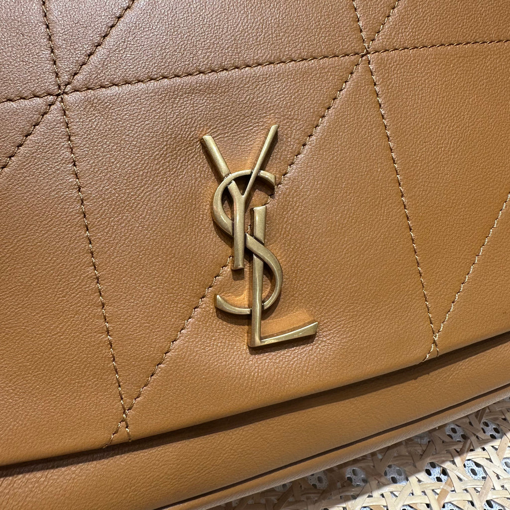YSL Shoulder Bag 25 Camel Brown Calfskin