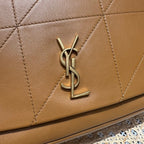 YSL Shoulder Bag 25 Camel Brown Calfskin