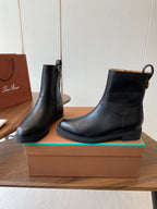 LP latest short boots black  calfskin 388110