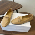 Celine 26 Loafers Beige Sheepskin 624692
