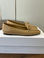 Celine 26 Loafers Beige Sheepskin 624692