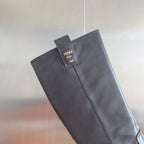 Fendi 2025 Long Boot Black Sheepskin 553109