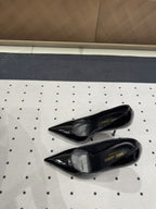 NORMA PUMPS IN BLACK GLOSSY SHEEPSKIN