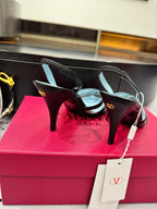 VT 25 Mesh Slingback Black Sheepskin 317413