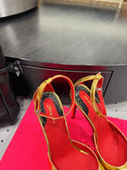 CL 25 Elsa Schiapar Slingback Gold Mirror Cowhide 321605