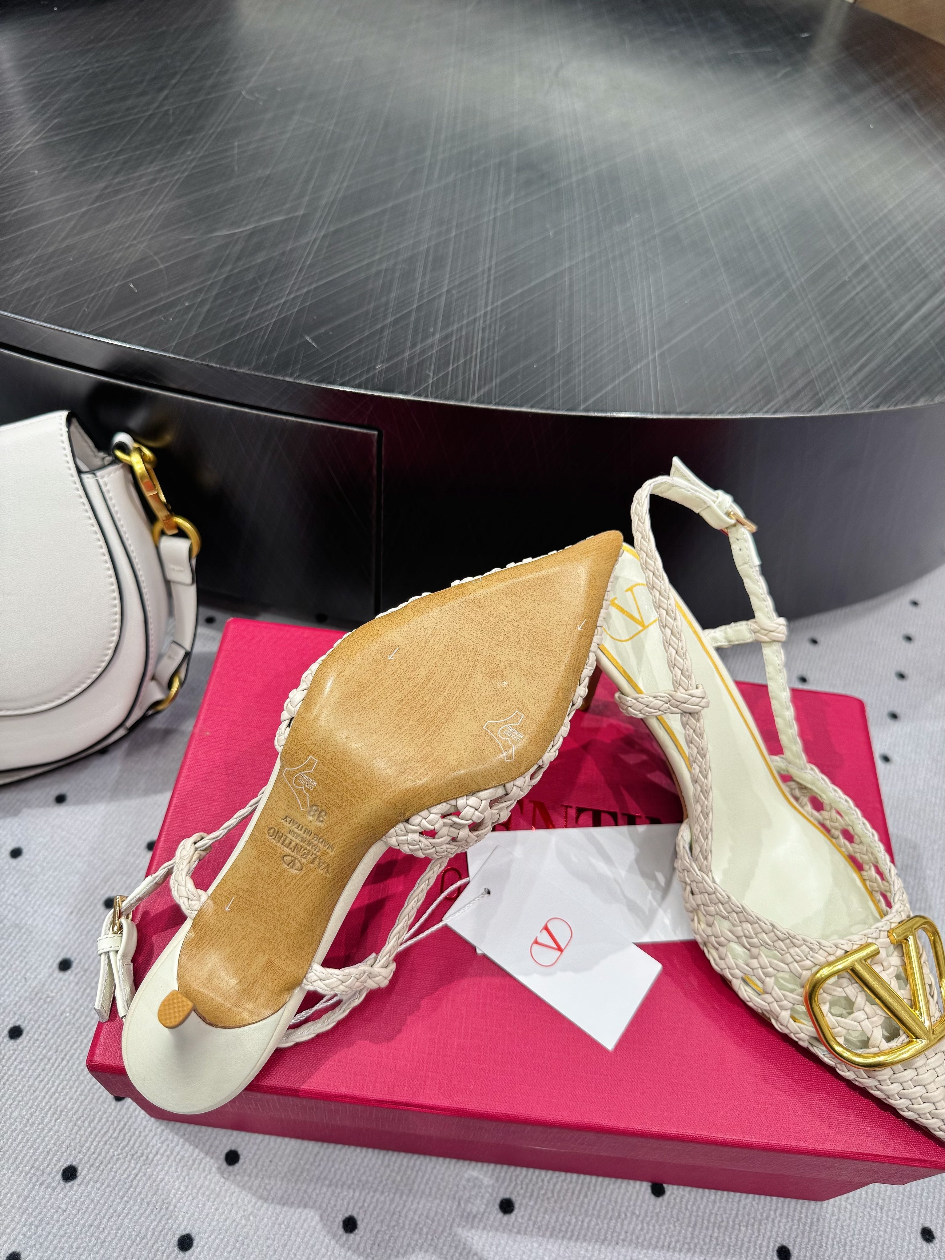 VT 25 Weaving Slingback Beige Sheepskin 326697