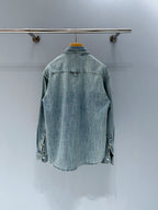 Miumiu 2026 Denim Shirt Light Blue Cotton
