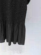 Miumiu 2026 Georgette Mini-dress Black Elastane Silk