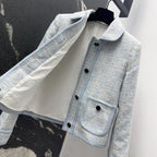 CD 25 Plaid Jacket Could Blue Tweed