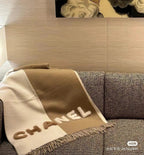 CC 25 Scarf 220cm White Brown Lambswool 968414