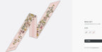 CD Twilly Mini Scarf 105cm Light Pink Colorful Mulberry Silk 902533