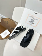 HM Karen Sandals Black Calfskin 369788