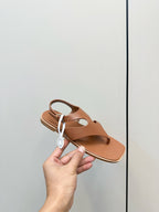 HM Karen Sandals Brown Calfskin 369790