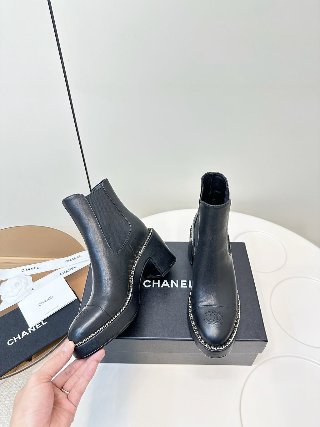 CC Chelsea Boot Black Calfskin 409529
