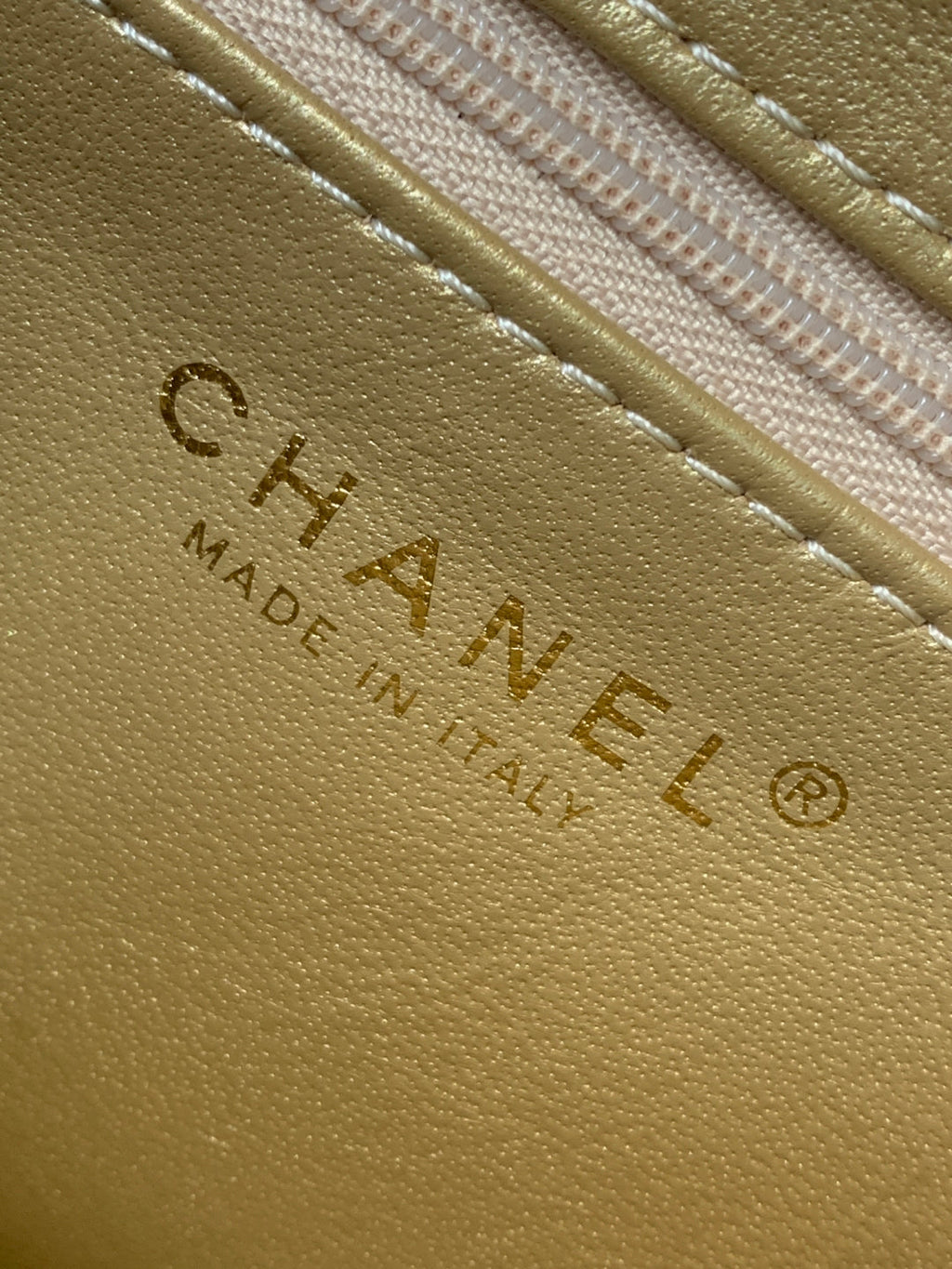cc 24a nano 19cm kelly shopper bag metallic gold lambskin