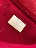 cc 24a nano 19cm kelly shopper bag red velvet