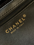 cc 24a nano 19cm kelly shopper bag black velvet
