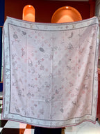 LV Double-sided velvet 140cm Pink Silk Cashmere 967397