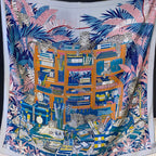 HM 25s Reversible Scarf 140cm Pink Blue Cashmere 976228