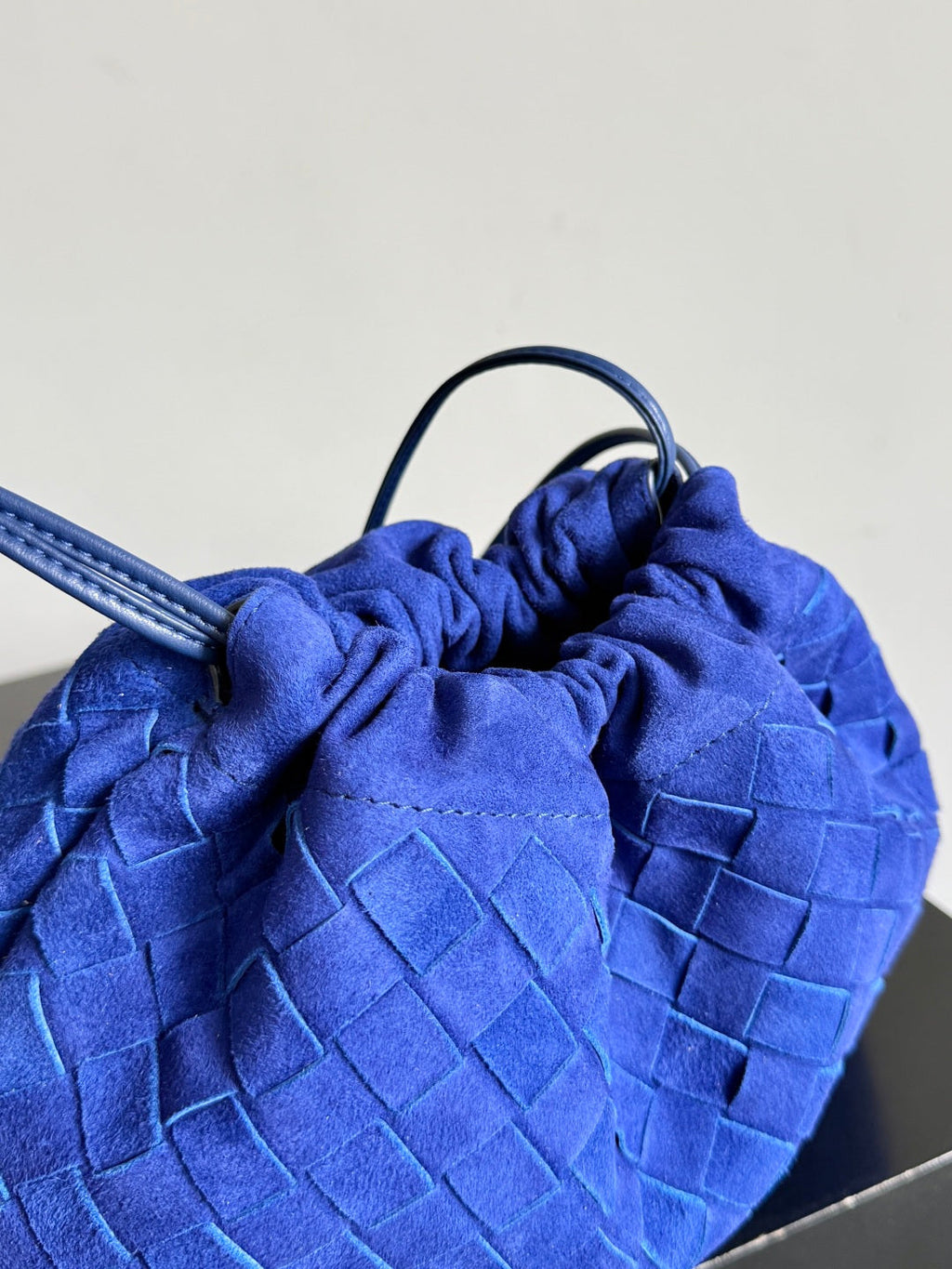 Bottega Veneta 2026 Dust Bag 32cm Blue Suede 137068