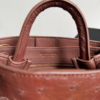 Bottega Veneta 2026 Andiamo Bag 20.5cm Sapele Ostrich Leather