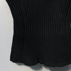 Chanel 2026 Knit Camisole White and Black Polyester Viscose