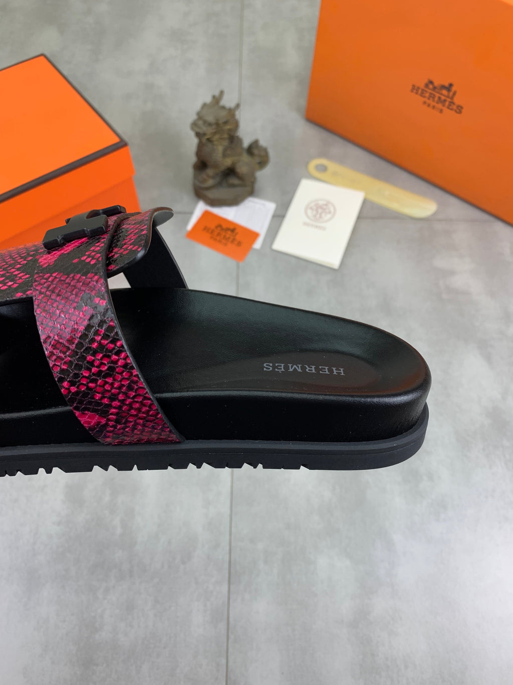 HM Men's Slide Pink Cowhide 616256