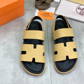HM Men's Chypre Sandals Yellow Jasmine Calfskin 645503