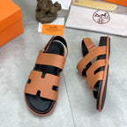 HM Men's Chypre Sandals Brown Calfskin 645505