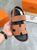 HM Men's Chypre Sandals Brown Calfskin 645505