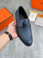 HM Men's Paris Loafer Navy Blue Cowhide 711035